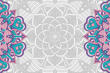 Vector ornamental background with mandala