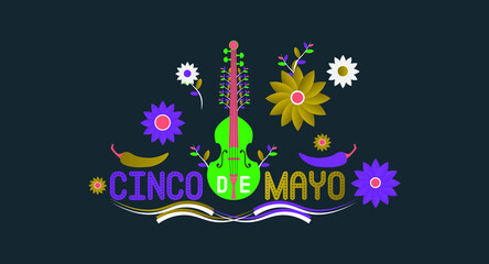 Cinco de Mayo banner vector illustration.
