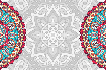 Vector ornamental background with mandala