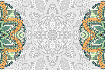 Vector ornamental background with mandala