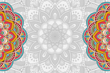 Vector ornamental background with mandala