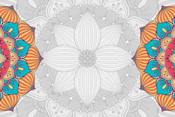 Vector ornamental background with mandala