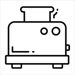 Toaster line vector Icon. that can be easily modified or edit