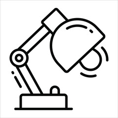 Lamp line vector Icon. that can be easily modified or edit