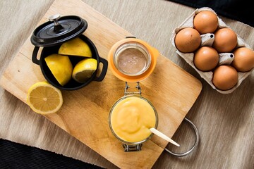 Crema de limón postre