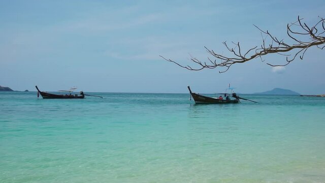 Koh Lanta boat on the beach,Krabi Thailand 