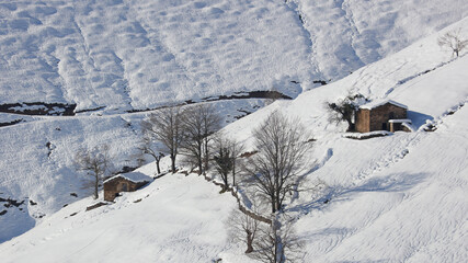 Mirador de la Braguía, Vega de Pas, Cantabria, España