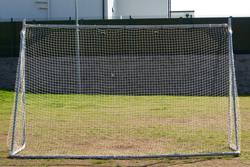 Fototapeta premium Soccer goal at lawn 