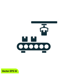 conveyor icon vector illustration simple design element