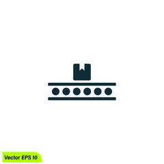 conveyor icon vector illustration simple design element