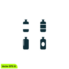 Fototapeta premium bottle icon vector illustration simple design element