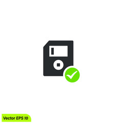 floppy disk icon vector illustration simple design element