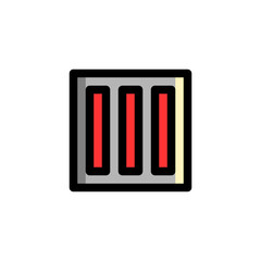 Layout User Interface Outline Icon Logo Vector Illustration.