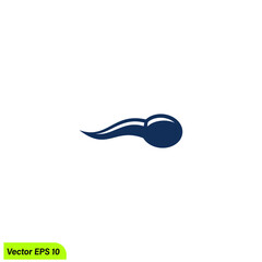 sperm icon fertility symbol simple design element
