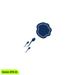 sperm icon fertility symbol simple design element