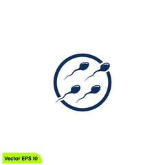 sperm icon fertility symbol simple design element