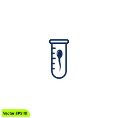 sperm icon fertility symbol simple design element