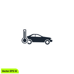 car temperature icon symbol 