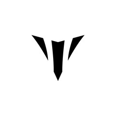 Initial letter MV logo vector design template