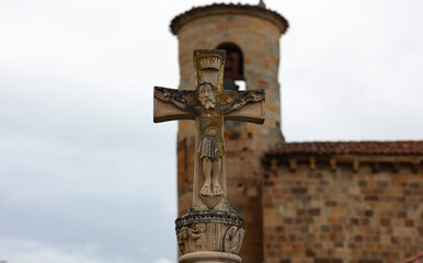 Fototapeta na wymiar Convento de San Martín de Elines, Cantabria, España