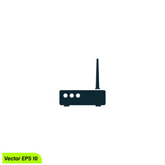internet router modem simple design element