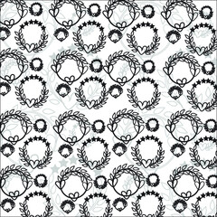 black and white seamless pattern coloring page