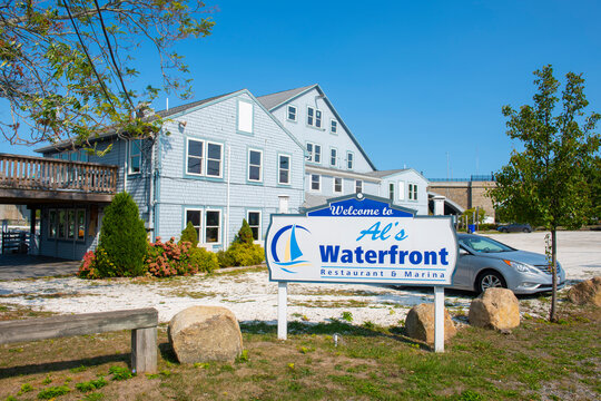 Historic Al's Waterfront Restaurant on Seekonk River in East Providence, Rhode Island RI, USA. 