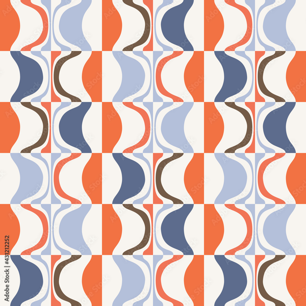 Aufkleber abstract geometric vector pattern with op art effect