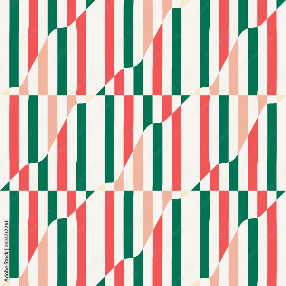 Aufkleber abstract geometric vector pattern with op art effect