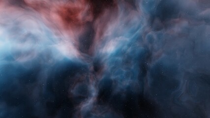 nebula gas cloud in deep outer space, abstract colorful background