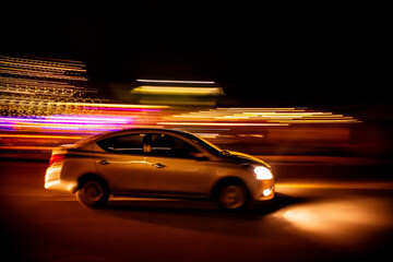 traffic at night