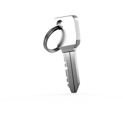 key on white. 3d rendering