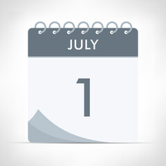 July 1 - Calendar Icon