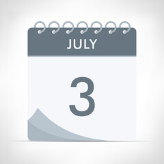 July 3 - Calendar Icon