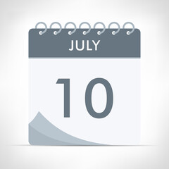 July 10 - Calendar Icon