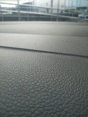 car dash board top view black background