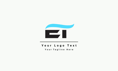 ET E T Letter Logo Design in Black and blue Colors. Creative Modern Letters Vector Icon Logo Illustration. - obrazy, fototapety, plakaty