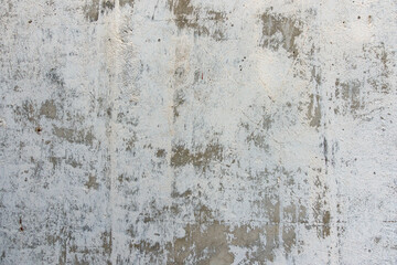Grey old grunge gray concrete cement and white painted wall. Urban street art rough background texture