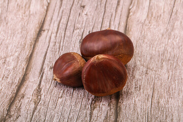 Organic natural sweet Chestnut heap