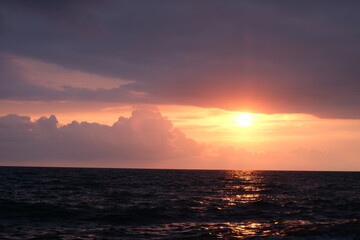 sunset at the beach