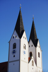 Detail Kirchturm Spitzen Kloster Markt Indersdorf