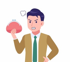 ネクタイをした若い男性