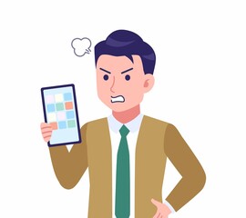 ネクタイをした若い男性