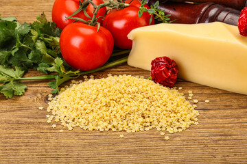 Raw Italian pasta - Stelline for cooking