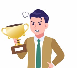 ネクタイをした若い男性