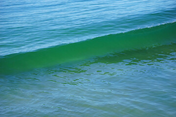Ocean waves off of California coast