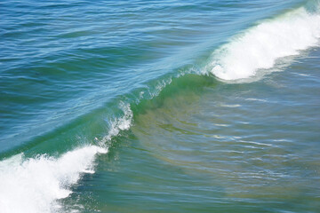 Ocean waves off of California coast
