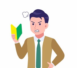 ネクタイをした若い男性