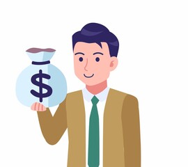 ネクタイをした若い男性