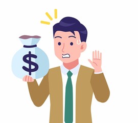 ネクタイをした若い男性